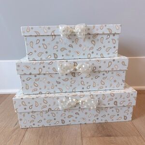 Trend (Go-trend.com) stack of 3 Decorative Boxes. NWT